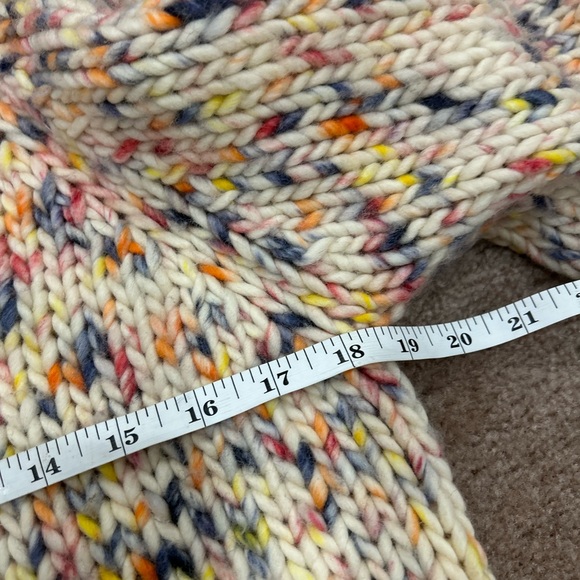 Ulla Johnson Oversized Wool Beige Confetti Mockneck Sweater Size Small - Picture 5 of 6